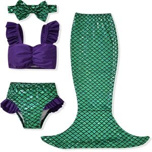 6 months Baby Mermaid Costume Set